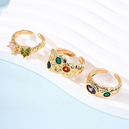 Манжеты из латуни с микро паве кубический цирконий для женщин, без никеля 