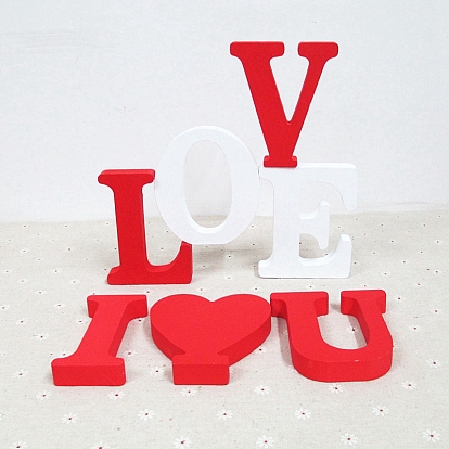 Letter Wooden Ornaments, for Home Wedding Decoration Shooting Props