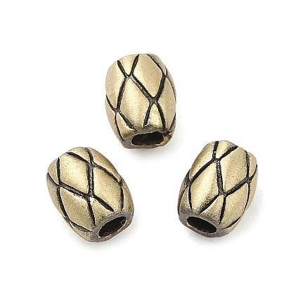 Латунная бусина в тибетском стиле, долговечный, овальные