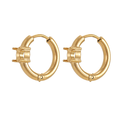 304 из нержавеющей стали серьга, плоско-круглые, долговечный, ионное покрытие (ip)