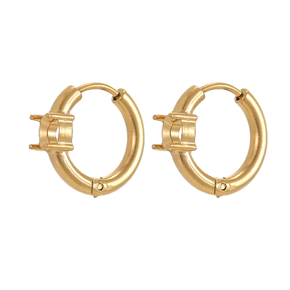 304 из нержавеющей стали серьга, плоско-круглые, долговечный, ионное покрытие (ip)