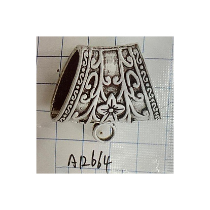 Pendentifs de tube en alliage de style tibétain, sans cadmium et sans plomb