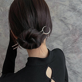 Современная минималистичная U-образная заколка для волос – уникальный дизайн, повседневный аксессуар для волос, элегантный.