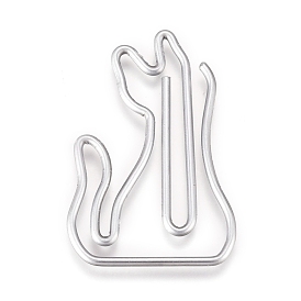 Cat Shape Iron Paperclips, Cute Paper Clips, Funny Bookmark Marking Clips