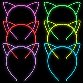 Bandeau oreille de chat en plastique lumineux