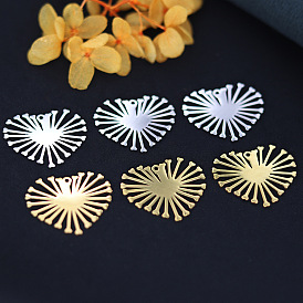 201 подвески из нержавеющей стали, лазерная резка, подвеска в виде солнечного сердца