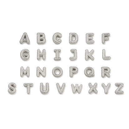 Платина никелированная микро проложить кубического циркония подвески, без кадмия, без никеля и без свинца, письмо амулеты