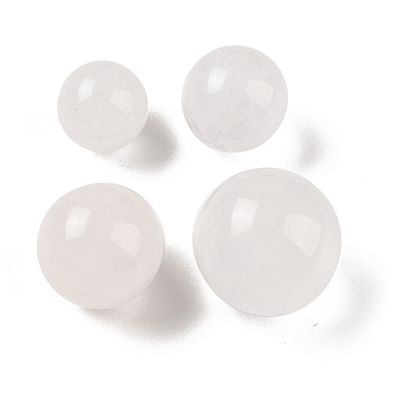 Натуральный кварцевый кристалл без отверстий, сферические бусины, круглые бусины из горного хрусталя