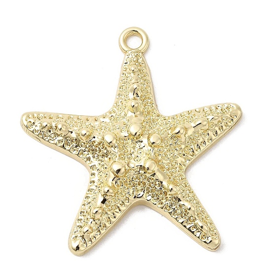 Alloy Big Pendants, Starfish, Rack Plating