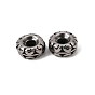 316 perles chirurgicales en acier inoxydable, Rondelle avec motif floral