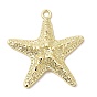 Alloy Big Pendants, Starfish, Rack Plating