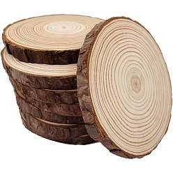 Wooden Slices, Wedding Christmas Decorations, Flat Round