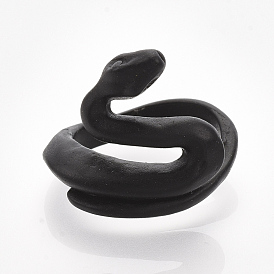 Alloy Cuff Finger Rings, Snake