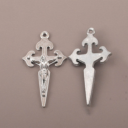 Alloy Pendants, Crucifix Cross Charms