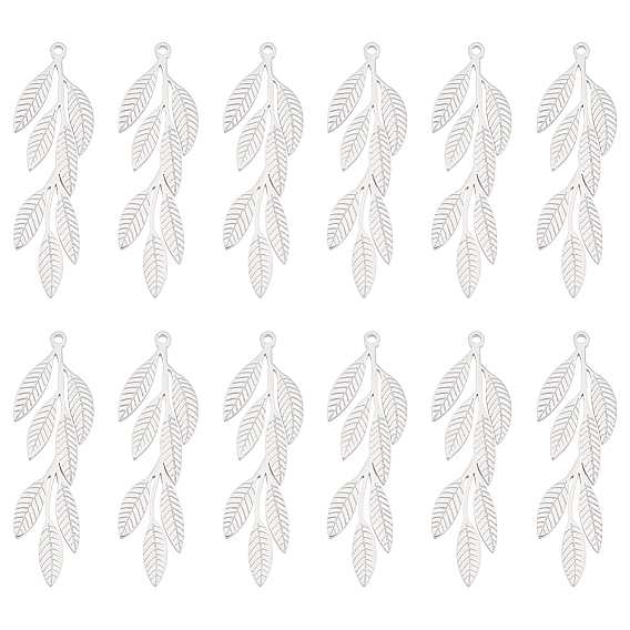 316 l хирургические подвески из нержавеющей стали, очарование листа, 