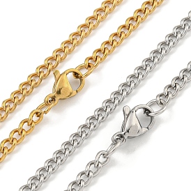 Ионное покрытие (IP) 201 ожерелья-цепочки из нержавеющей стали для женщин и мужчин