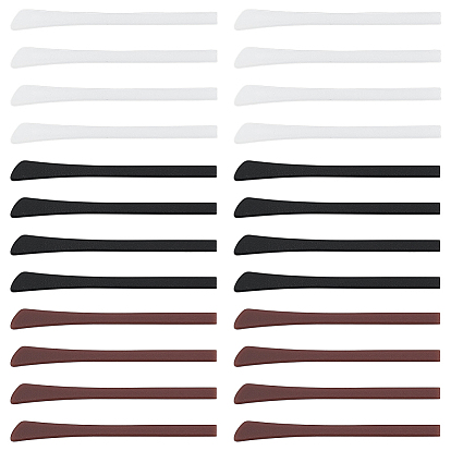 12 пары 3 цвета силиконовые очки заушники, противоскользящий держатель для очков