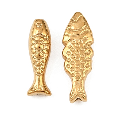 304 из нержавеющей стали бусы, рыба, ионное покрытие (ip)