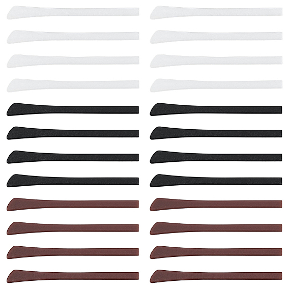 12 пары 3 цвета силиконовые очки заушники, противоскользящий держатель для очков