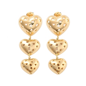 304 из нержавеющей стали серьги, сердечные кисточки