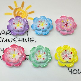 Кабошоны из непрозрачной смоляной эмали, цветок