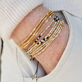 Bohemian Style Glass Seed Beaded Wrap Bracelets for Women
