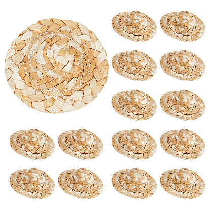 Кукла соломенная шляпа, мини-шапка для вязания вручную, для поделок ювелирные изделия аксессуары ремесло украшение