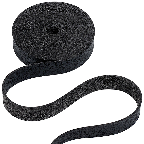 2M Flat Microfiber Imitation Leather Cord, for Clothes Decor