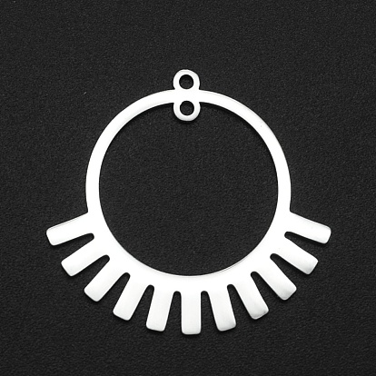 Ионное покрытие (ip) 201 нержавеющая сталь 2 подвески с петлевыми звеньями, лазерная резка, кольцо