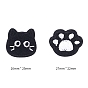 Computerized Embroidery Cloth Self Adhesive Patches, Stick On Patch, Costume Accessories, Appliques, Cat Shape