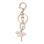 Брелки со стразами из сплава, смолой подвесками, балерина