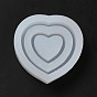 DIY Quicksand Silicone Molds, Resin Casting Molds, for UV Resin, Epoxy Resin Craft Making, Double Heart
