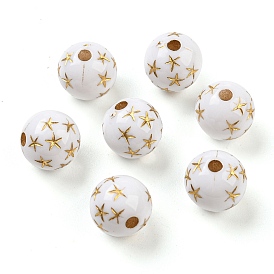 Opaque Acrylic Beads, Round & Stars