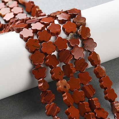 Натуральные красные яшмы бусы пряди, цветка сливы