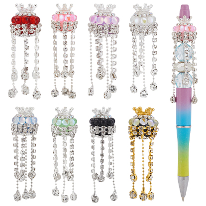 8 шт. 8 колпачки для ручек со стразами, чехол для карандаша из смолы