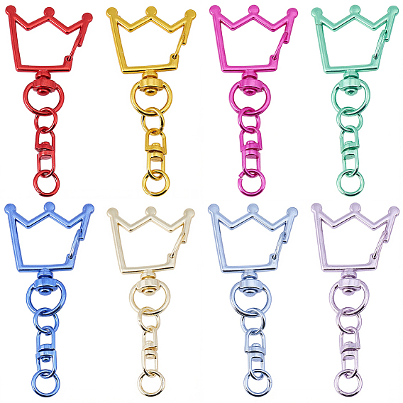 20 поворотные застежки из сплава шт., корона, без кадмия и без свинца