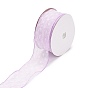 20 Yards Polyester Mesh Ribbon, Pleated Polka Dot Ribbon for Wedding, Gift, Party Decoration