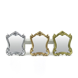 Miniature Retro Resin Mirrors, for Dollhouse Wall, Tabletop Decoration