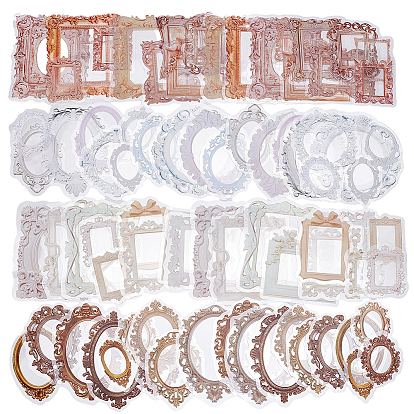 4сумки 4 стили самоклеящиеся бумажные декоративные наклейки, наклейки для фоторамок