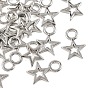 SHEGRACE Brass Star Charms, Cadmium Free & Nickel Free & Lead Free