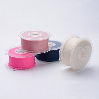 Polyester Frayed Grosgrain Ribbons, Printed, with Fringe Tassel