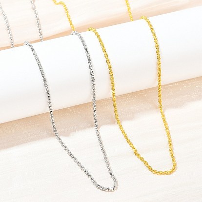 2мм латунные веревочные цепочки ожерелья для женщин и мужчин