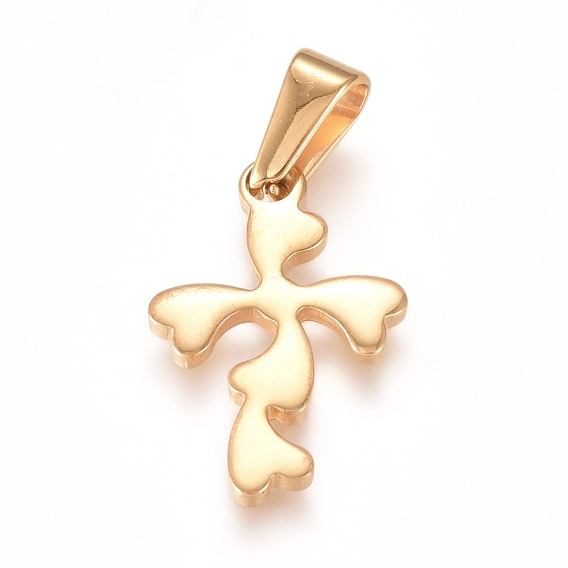 Pendentifs en acier inoxydable, croix