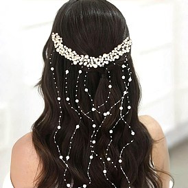 Peignes à cheveux en perles de plastique pour mariage, accessoires de cheveux pour femmes