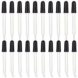 PandaHall Elite Straight & Curve Tip Glass Droppers, Graduated Pipettes