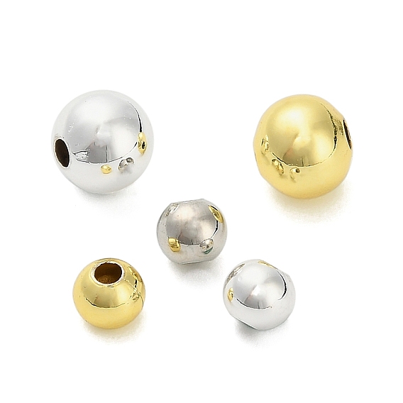 Круглых бусин латунные, долговечный, стойки покрытие, без свинца и без кадмия