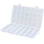 Контейнеры для хранения шариков из полипропилена (pp), 28 отделения для ящиков-органайзеров, с откидной крышкой, прямоугольные