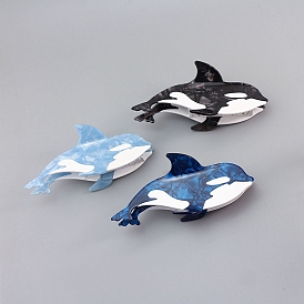 Shark Cellulose Acetate Claw Hair Clips, Sea Animal Hair Accessories for Women