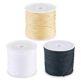 3 рулоны 3 цвета нейлоновой нити, нейлоновая нить для изготовления бусин для плетения украшений