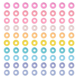 2030шт 10 цветные нити из полимерной глины ручной работы, для поделок ювелирных изделий, Heishi бусы, Диск / плоские круглые